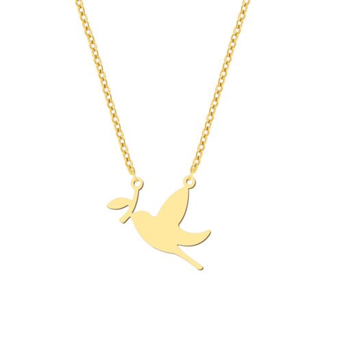 Collier Oiseau portant une Branche